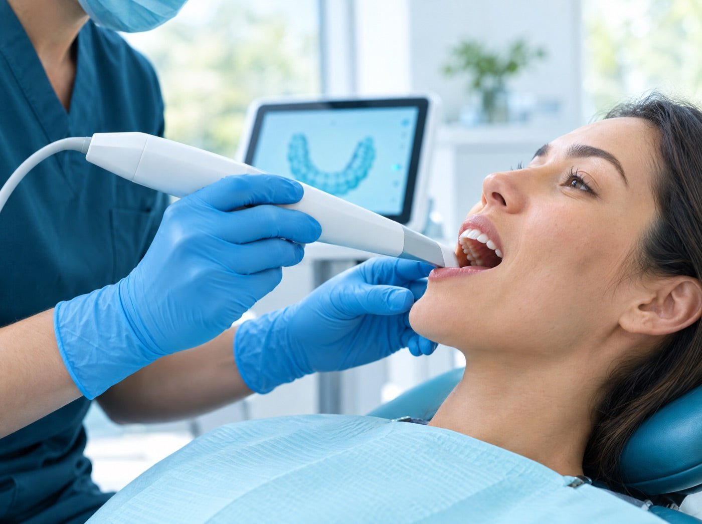 We scan your teeth